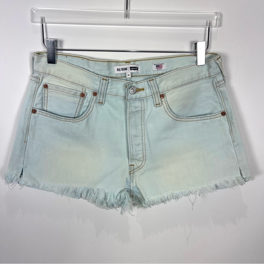 Re/Done Light Blue Jean Shorts